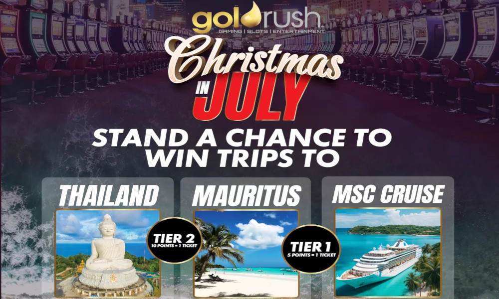Winter Wins Await, Christmas in July at Goldrush Potch